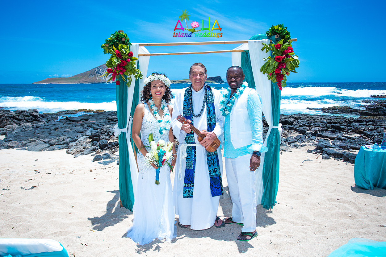 13 year vow renewal with Joyce and Bernard in hawaii with minister Alan fisher